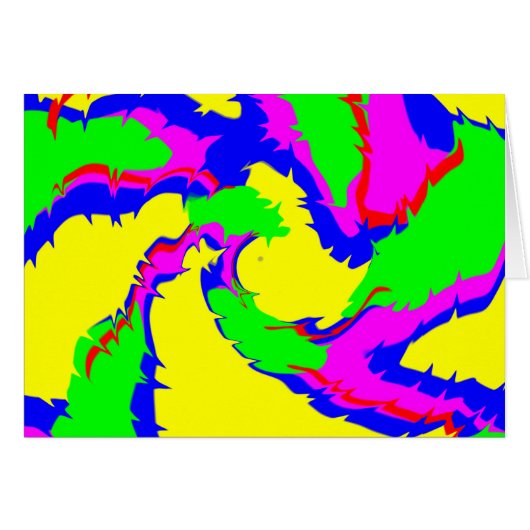 Swirl of Colorful Splatters Cards (Front Horizontal)