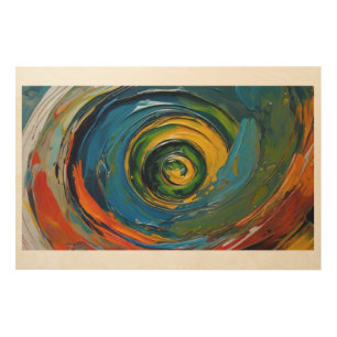 Swirl of Life: Modern Wood Wall Art