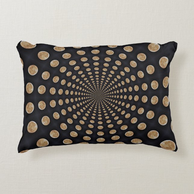 Swirl of Many Moons Accent Pillow (Front)