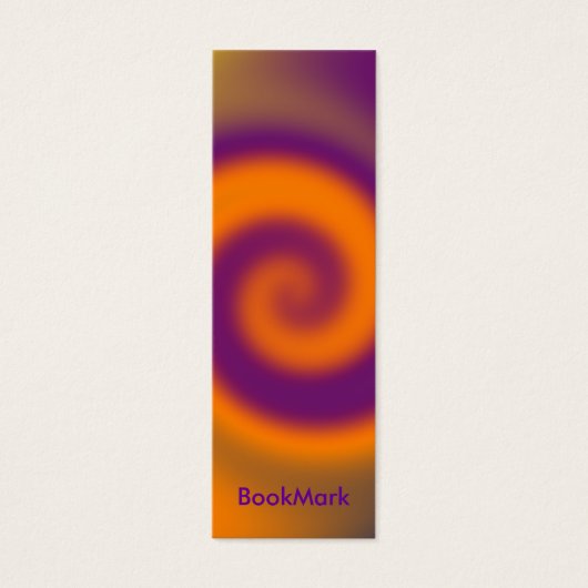 swirl orange purple BookMark (Front)