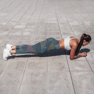 Swirl Pattern Capri Leggings