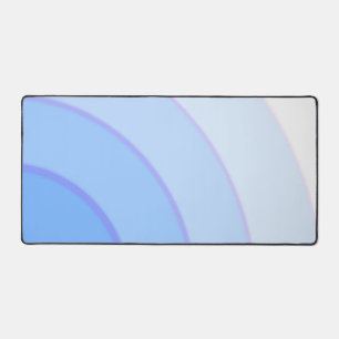 Swirl pattern Pastel Ombre Blue Desk Mat