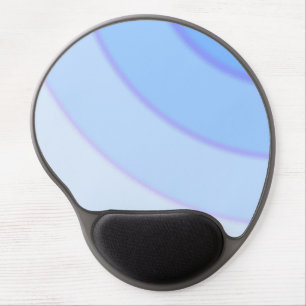 Swirl pattern Pastel Ombre Blue Gel Mouse Pad