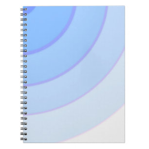 Swirl pattern pastel ombre blue notebook