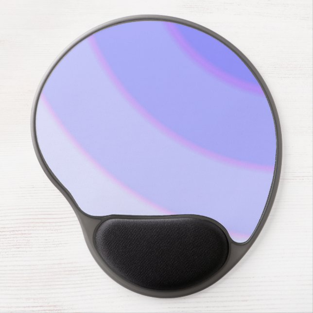 Swirl pattern Pastel Ombre  Lilac Gel Mouse Pad (Front)