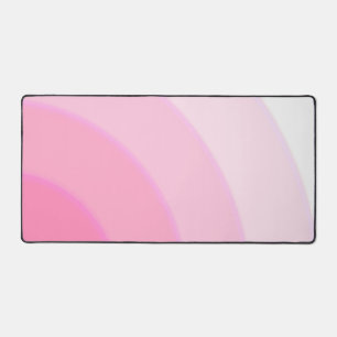 Swirl pattern Pastel Ombre Pink Desk Mat