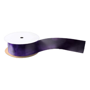 Swirl Purple Clouds Satin Ribbon