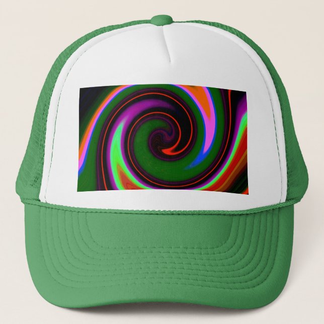 Swirl Retro Trucker Hat (Front)