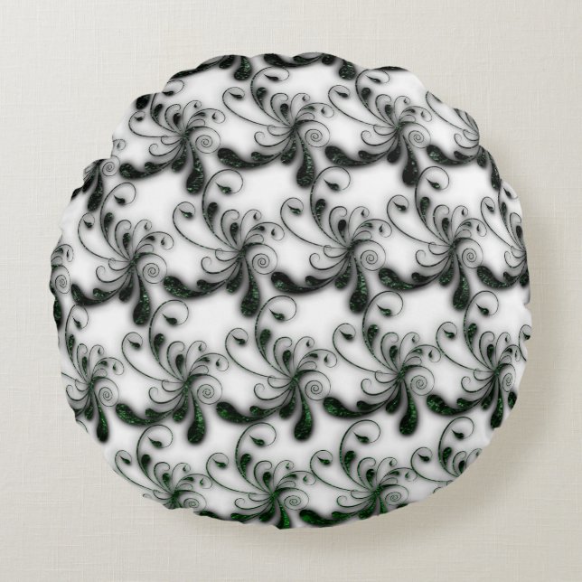 Swirl Round Pillow (Front)