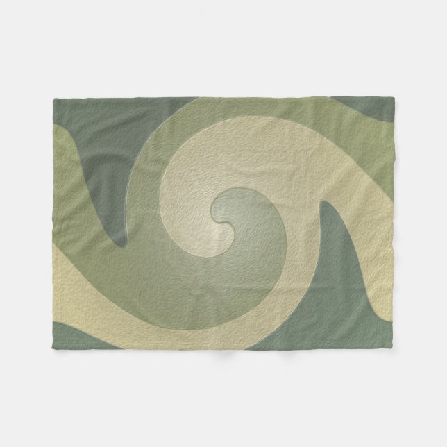 Swirl Small Fleece Blanket (Front (Horizontal))