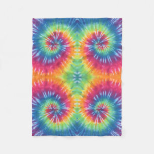 Swirl Tie Dye Fleece Blanket