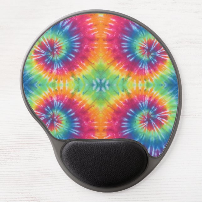 Swirl Tie Dye Gel Mouse Pad (Front)
