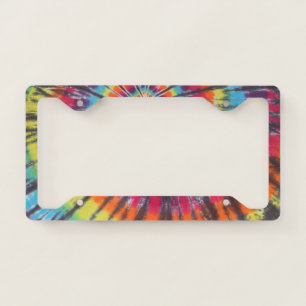 Swirl Tie Dye License Plate Frame