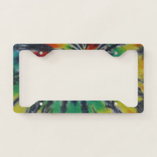 Swirl Tie Dye License Plate Frame