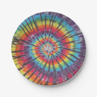 Swirl Tie Dye Paper Plates