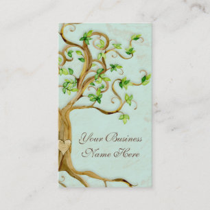 Swirl Tree Roots Antique Tan Professional Business Card