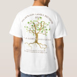 Swirl Tree Roots Family Reunion Add Your Names T-shirt at Zazzle