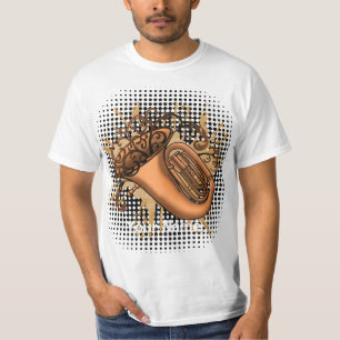 Swirl Tuba   t-shirt