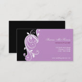 Swirl Wedding Planner Business Card (Front/Back)