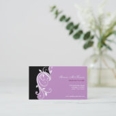 Swirl Wedding Planner Business Card (Standing Front)