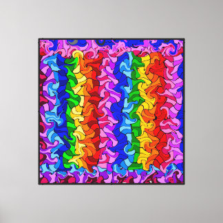 Swirled & Curled Abstract Canvas Print