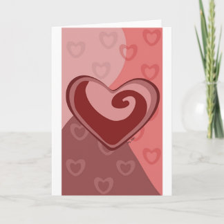 Swirled Heart Holiday Card