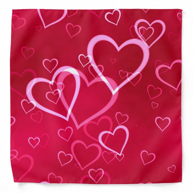 Swirled Hearts Bandana (Front)
