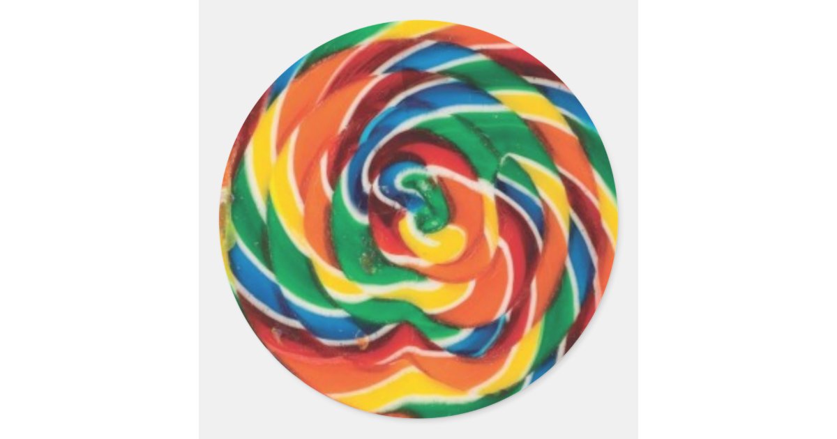 swirled lollipop classic round
