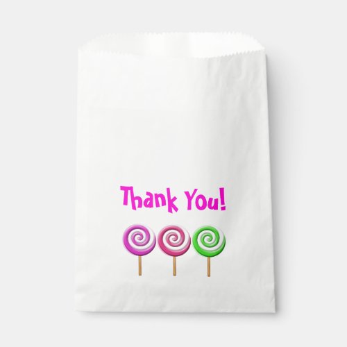 Swirled Lollipops Favor Bag