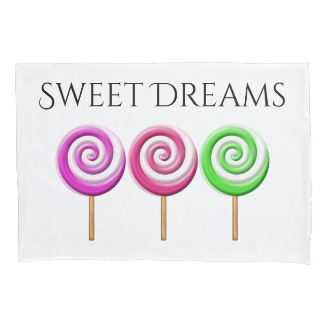 Swirled Lollipops Pillow Case (Front)