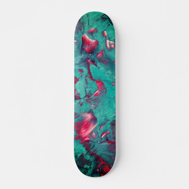 Swirled Marble Pattern Skateboard (Front)