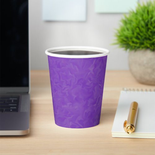 Swirled Shades of Purple Abstract Art Pattern Paper Cups