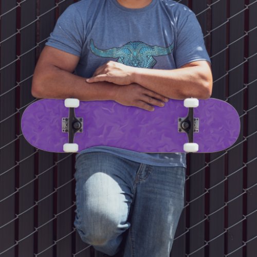 Swirled Shades of Purple Abstract Art Skateboard