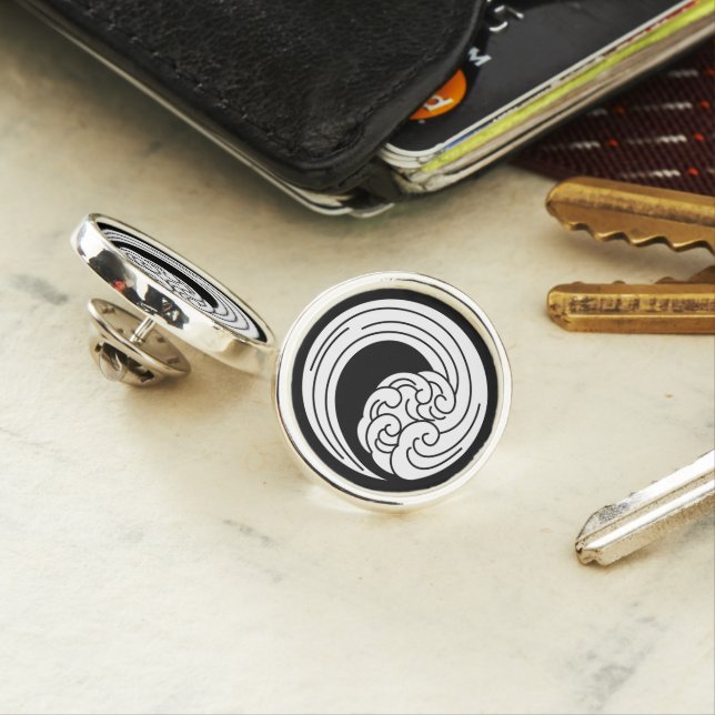 Swirled waves pin (In Situ)