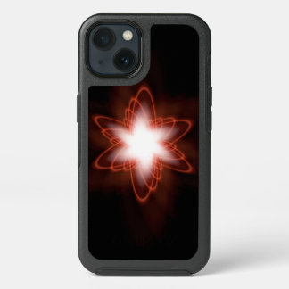Swirling Atomic Red Design OtterBox iPhone 13 Case