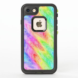 Swirling Bands of Color With White Net Overlay