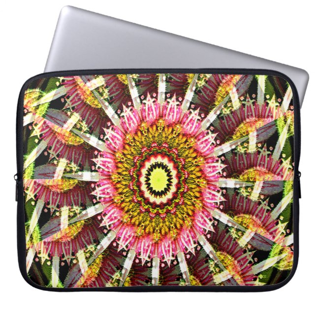 Swirling Blooms..... Laptop Sleeve (Front)