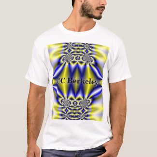 Swirling Blue and Gold T-Shirt
