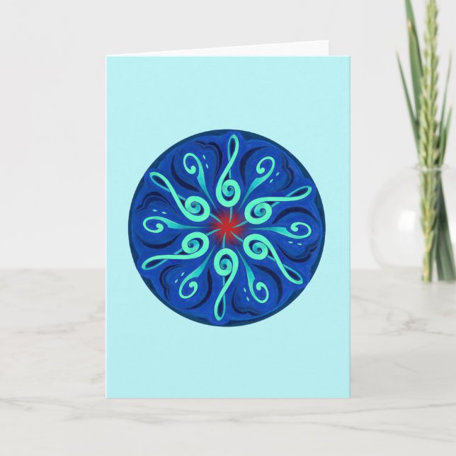 Swirling Clefs Card (Front)