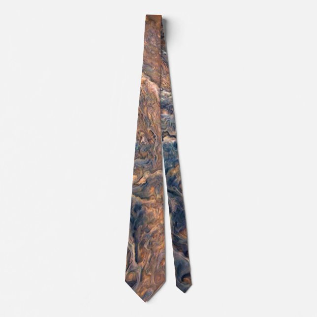 Swirling Clouds of Planet Jupiter Close Up Tie (Front)