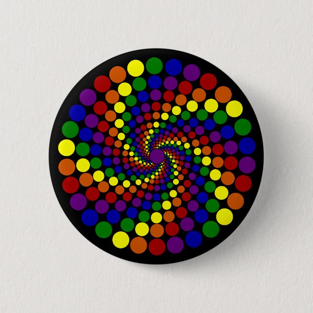 Swirling Color Wheel Button (Front)
