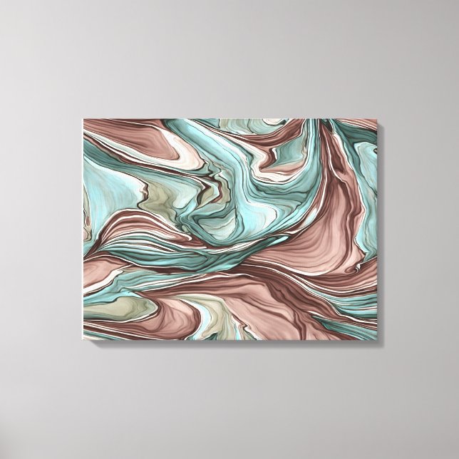 Swirling Colors Abstract Art Wall Print (Front)