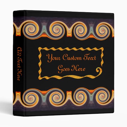 Swirling Colors Custom 1 Inch Binder