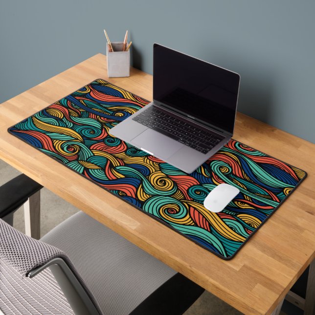 Swirling colors – dynamism for your home  desk mat (Office 2)
