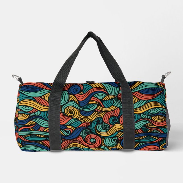 Swirling colors – dynamism for your Style  Duffle Bag (Front)
