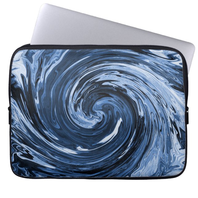Swirling Curling wave.... Laptop Sleeve (Front)