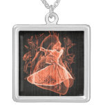 Swirling Dervish Silver Plated Necklace at Zazzle