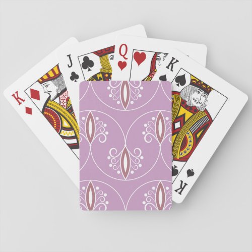 Swirling Elegance Vintage Geometric Playing Cards