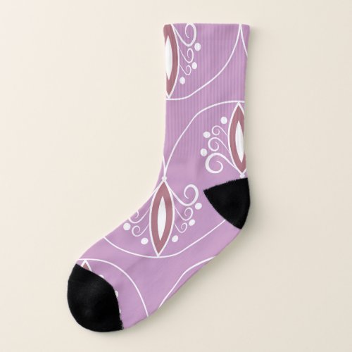 Swirling Elegance Vintage Geometric Socks