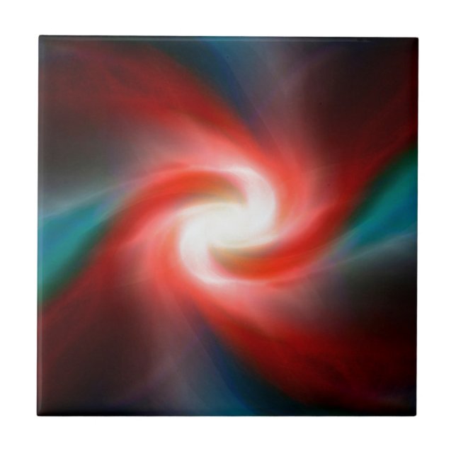Swirling explosion ceramic tile (Front)